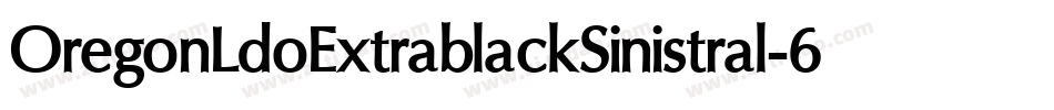 OregonLdoExtrablackSinistral-6Y7v字体转换