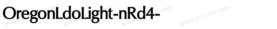OregonLdoLight-nRd4字体转换