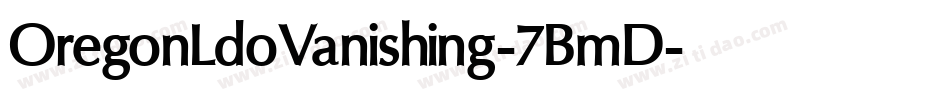 OregonLdoVanishing-7BmD字体转换