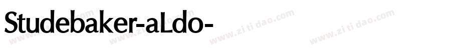 Studebaker-aLdo字体转换