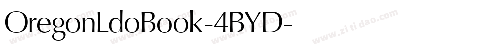 OregonLdoBook-4BYD字体转换