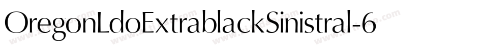 OregonLdoExtrablackSinistral-6Y7v字体转换