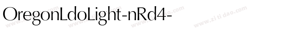 OregonLdoLight-nRd4字体转换