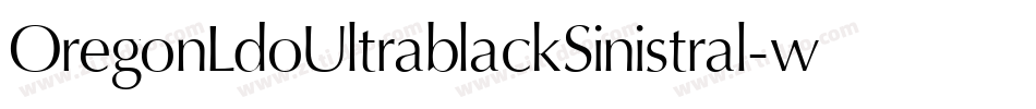 OregonLdoUltrablackSinistral-w1q9字体转换
