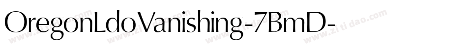 OregonLdoVanishing-7BmD字体转换