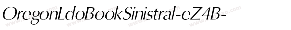 OregonLdoBookSinistral-eZ4B字体转换