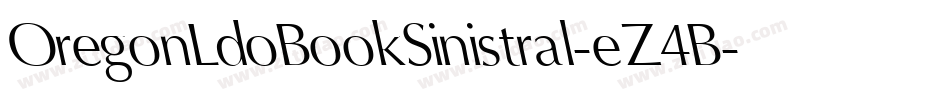 OregonLdoBookSinistral-eZ4B字体转换