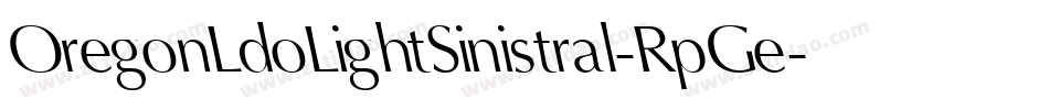 OregonLdoLightSinistral-RpGe字体转换