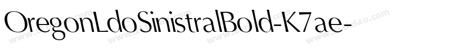 OregonLdoSinistralBold-K7ae字体转换