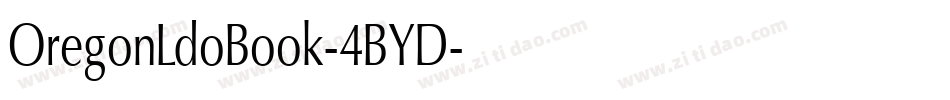 OregonLdoBook-4BYD字体转换