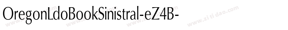 OregonLdoBookSinistral-eZ4B字体转换