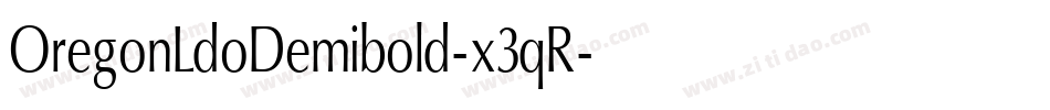 OregonLdoDemibold-x3qR字体转换