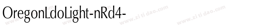 OregonLdoLight-nRd4字体转换