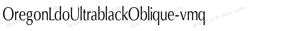 OregonLdoUltrablackOblique-vmqL字体转换