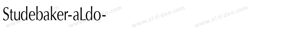 Studebaker-aLdo字体转换