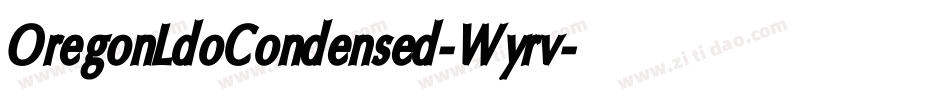 OregonLdoCondensed-Wyrv字体转换