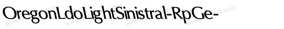 OregonLdoLightSinistral-RpGe字体转换