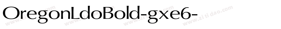 OregonLdoBold-gxe6字体转换