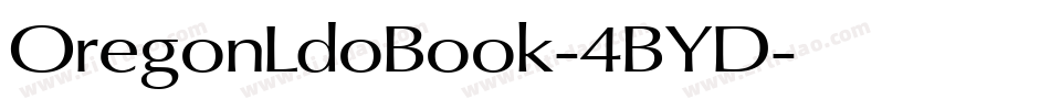 OregonLdoBook-4BYD字体转换