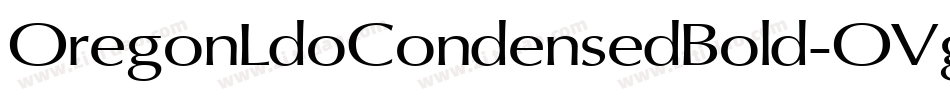 OregonLdoCondensedBold-OVg3字体转换