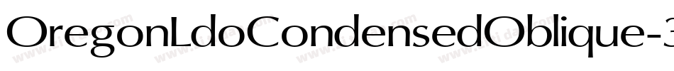 OregonLdoCondensedOblique-3z2z字体转换