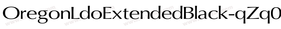 OregonLdoExtendedBlack-qZq0字体转换