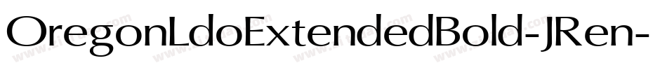 OregonLdoExtendedBold-JRen字体转换