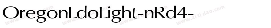 OregonLdoLight-nRd4字体转换