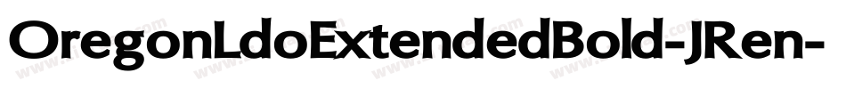 OregonLdoExtendedBold-JRen字体转换