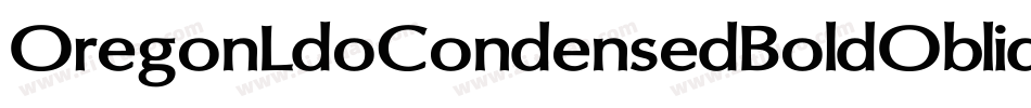 OregonLdoCondensedBoldOblique-ZVaK字体转换