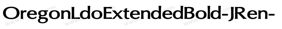 OregonLdoExtendedBold-JRen字体转换