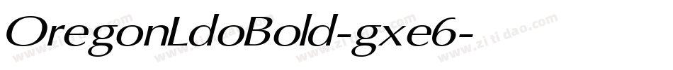 OregonLdoBold-gxe6字体转换