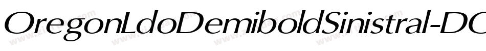 OregonLdoDemiboldSinistral-DOy0字体转换