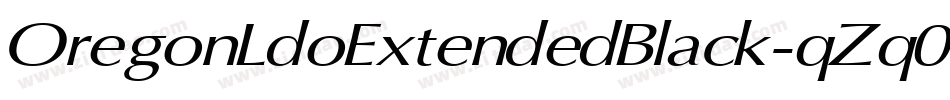 OregonLdoExtendedBlack-qZq0字体转换