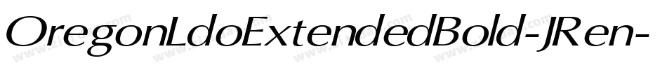OregonLdoExtendedBold-JRen字体转换