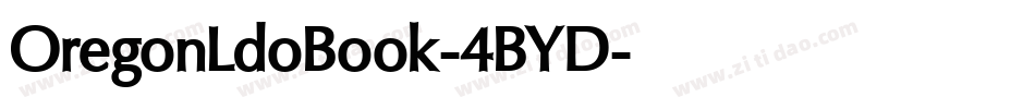 OregonLdoBook-4BYD字体转换