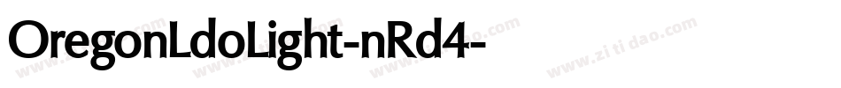 OregonLdoLight-nRd4字体转换