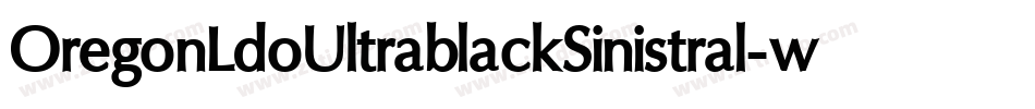 OregonLdoUltrablackSinistral-w1q9字体转换