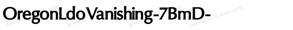 OregonLdoVanishing-7BmD字体转换
