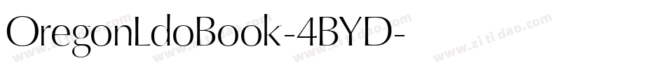 OregonLdoBook-4BYD字体转换