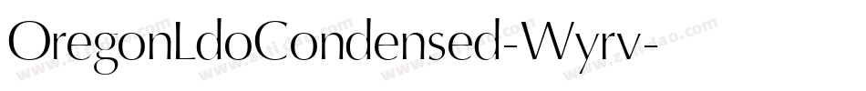 OregonLdoCondensed-Wyrv字体转换