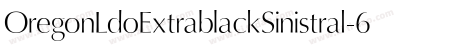OregonLdoExtrablackSinistral-6Y7v字体转换