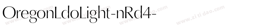 OregonLdoLight-nRd4字体转换
