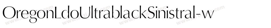 OregonLdoUltrablackSinistral-w1q9字体转换