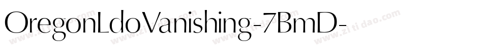 OregonLdoVanishing-7BmD字体转换