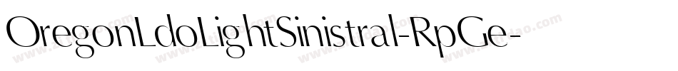 OregonLdoLightSinistral-RpGe字体转换
