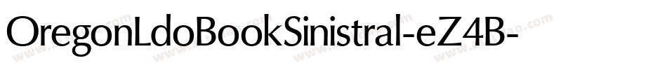 OregonLdoBookSinistral-eZ4B字体转换