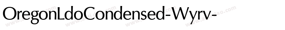 OregonLdoCondensed-Wyrv字体转换