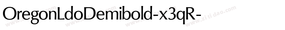 OregonLdoDemibold-x3qR字体转换