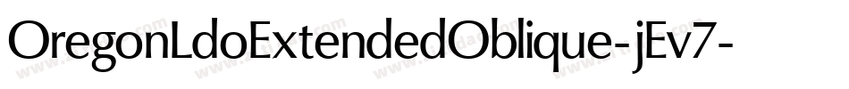 OregonLdoExtendedOblique-jEv7字体转换